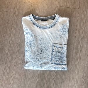 Long Sleeve White/Blue ATM Shirt